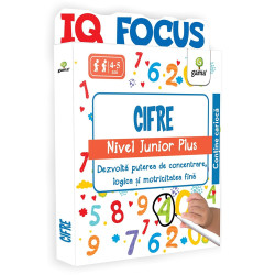 IQ Focus - Cifre - Nivel Junior Plus - Dezvolta puterea de concentrare logica si motricitatea fina - ***