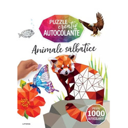 Puzzle creativ din autocolante. Animale salbatice - ***