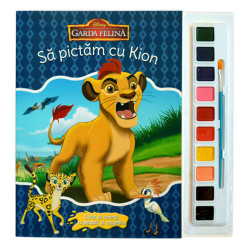 Sa pictam cu Kion. Carte de colorat cu pensula si acuarele - ***