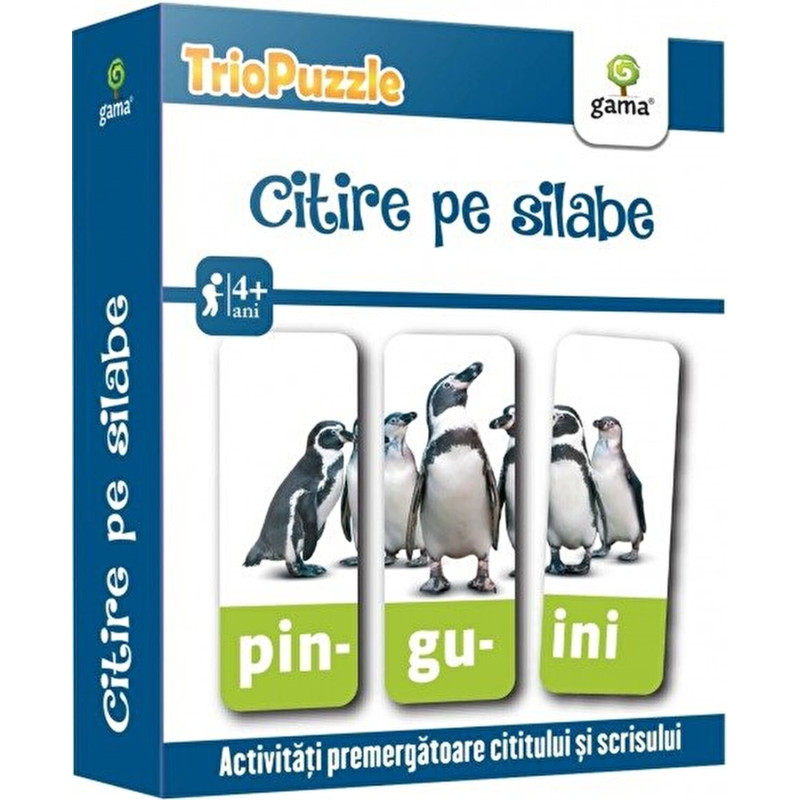 Citire pe silabe. Activitati premergatoare cititului si scrisului. TrioPuzzle - ***