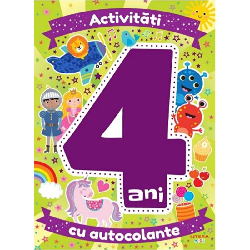 Activitati cu autocolante. 4 ani - ***