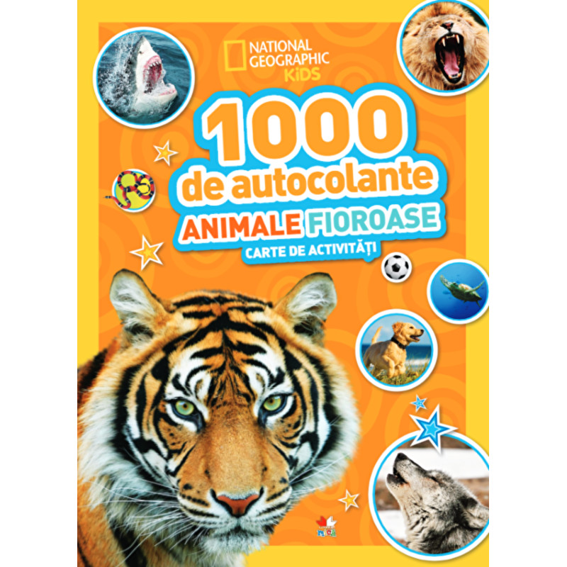 1000 de autocolante. Animale fioroase. Carte de activitati. - ***