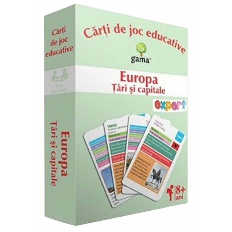 Carti de joc educatie - Europa. Tari si capitale - ***