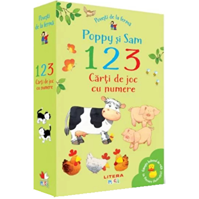 Povesti de la ferma. Poppy si Sam. 1, 2, 3. Carti de joc cu numere - ***